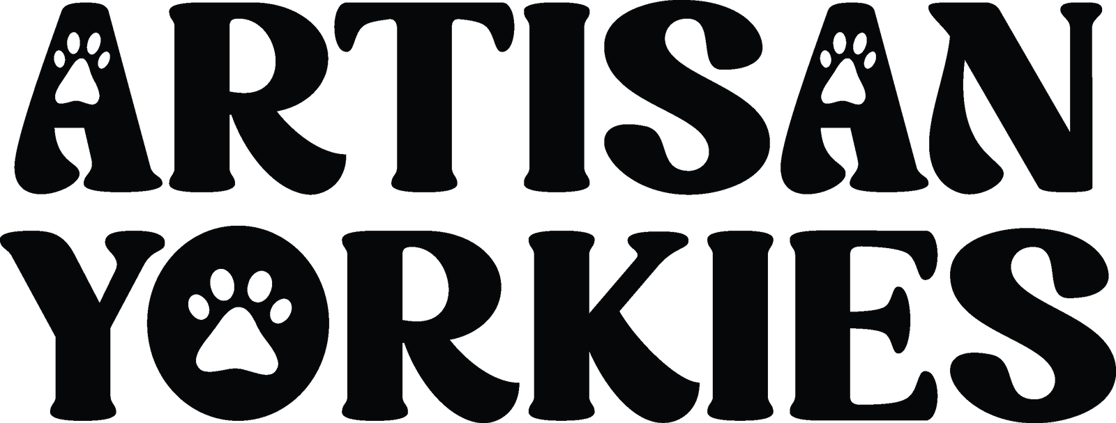Artisan Yorkies Typeface Logo